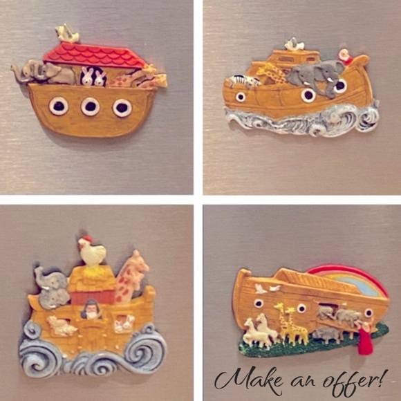 Lot/4 Noah’s Ark Magnets - Picture 7 of 7